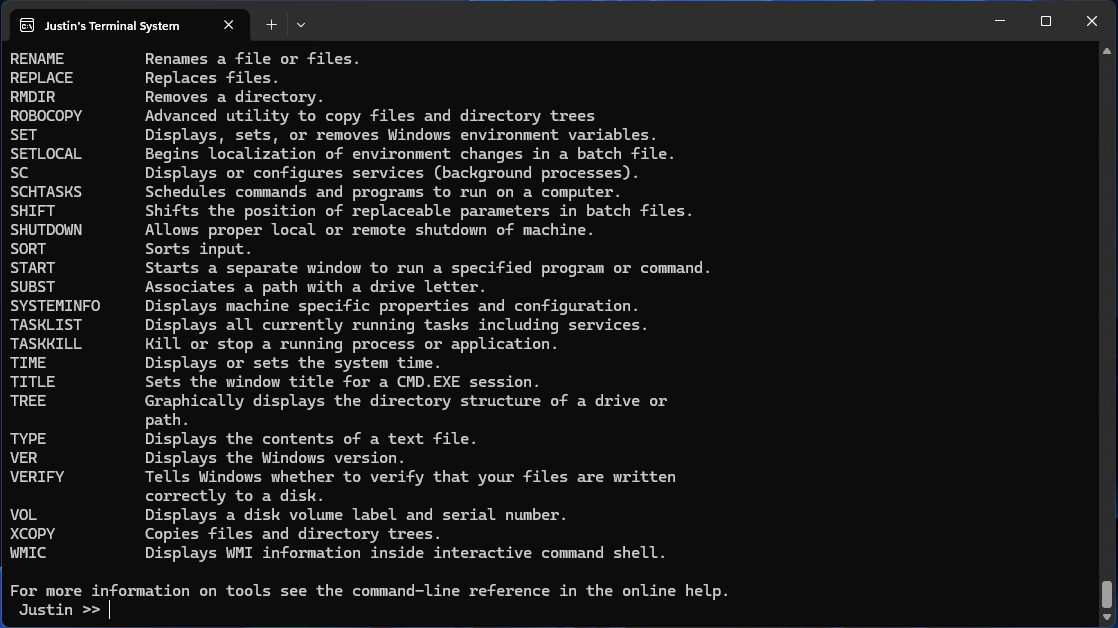 Image of my custom command prompt